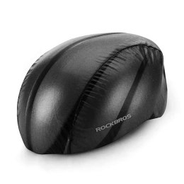 Pokrowiec przeciwdeszczowy na kask rowerowy czarny