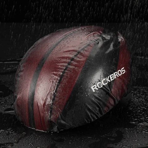 Pokrowiec przeciwdeszczowy na kask rowerowy czarny Pokrowiec przeciwdeszczowy na kask rowerowy czarny