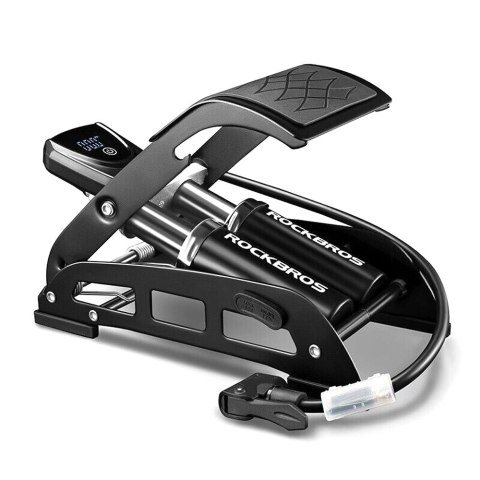 Pompka nożna rower auto motor piłka z wyświetlaczem 11 bar - czarna Pompka nożna rower auto motor piłka z wyświetlaczem 11 bar - czarna