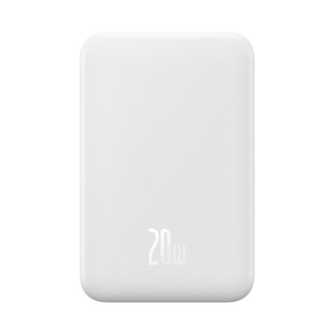 Powerbank Magnetic Mini 20000 mAh 20W + kabel USB-C biały Powerbank Magnetic Mini 20000 mAh 20W + kabel USB-C biały