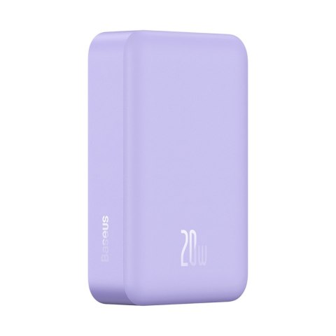 Powerbank Magnetic Mini 20000 mAh 20W + kabel USB-C fioletowy Powerbank Magnetic Mini 20000 mAh 20W + kabel USB-C fioletowy