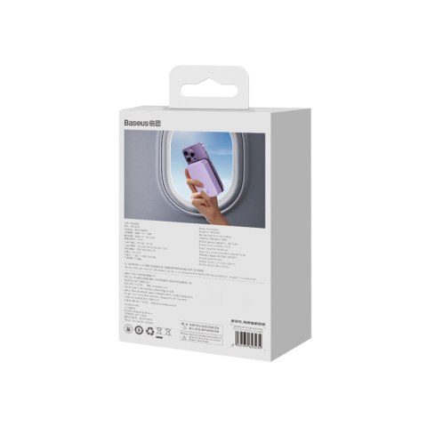 Powerbank Magnetic Mini 20000 mAh 20W + kabel USB-C fioletowy Powerbank Magnetic Mini 20000 mAh 20W + kabel USB-C fioletowy