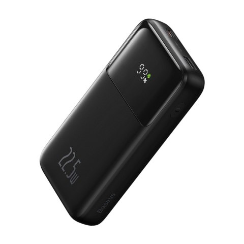 Powerbank z wyświetlaczem 10000mAh 22.5W + kabel USB-A / USB-C czarny Powerbank z wyświetlaczem 10000mAh 22.5W + kabel USB-A / USB-C czarny