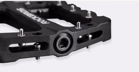 Zestaw pedałów rowerowych MTB atntypoślizgowe nylon i stal czarny Zestaw pedałów rowerowych MTB atntypoślizgowe nylon i stal czarny