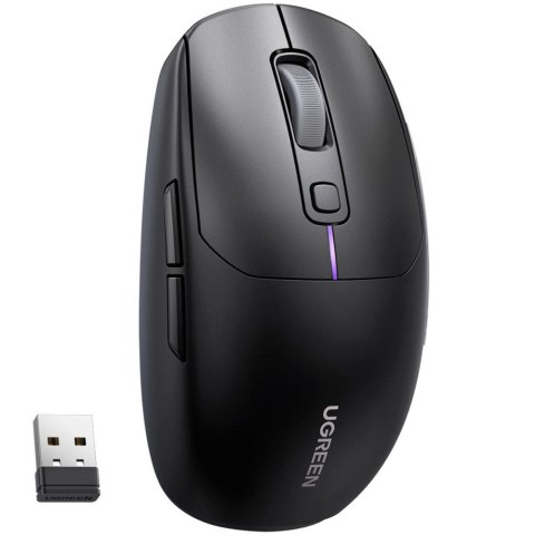 Mysz komputerowa bezprzewodowa Bluetooth 5.0 USB 2.4GHz - czarna Mysz komputerowa bezprzewodowa Bluetooth 5.0 USB 2.4GHz - czarna