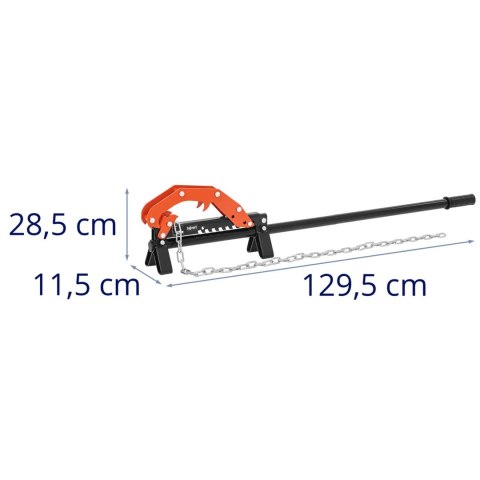 Obracak chwytak ścinkowy do kłód pni bel drewna STAL 130 cm Obracak chwytak ścinkowy do kłód pni bel drewna STAL 130 cm