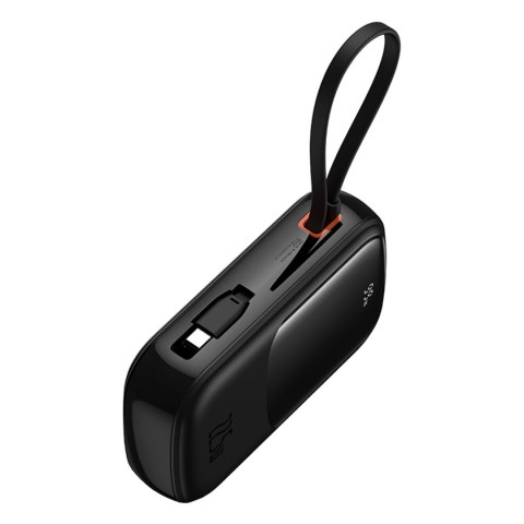 Powerbank Qpow Pro+ 20000mAh z kablem USB-C i wyświetlaczem - czarny Powerbank Qpow Pro+ 20000mAh z kablem USB-C i wyświetlaczem - czarny
