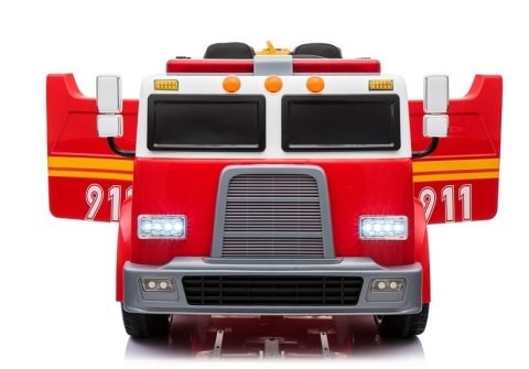 Wóz Strażacki na Akumulator Czerwony Dla Dzieci Pilot LL911 Wóz Strażacki na Akumulator Czerwony Dla Dzieci Pilot LL911