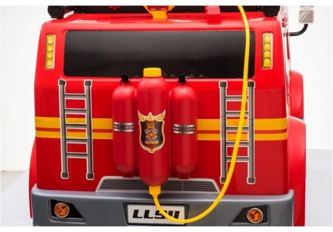 Wóz Strażacki na Akumulator Czerwony Dla Dzieci Pilot LL911 Wóz Strażacki na Akumulator Czerwony Dla Dzieci Pilot LL911