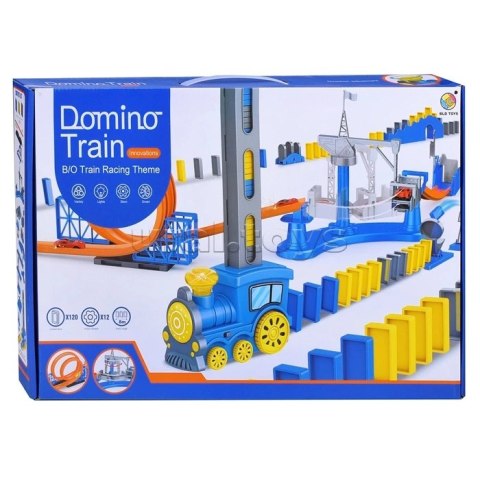 Zestaw Klocków Domino Tor Wyścigowy Samochodzik Pętla 360° Lokomotywa Dźwig Zestaw Klocków Domino Tor Wyścigowy Samochodzik Pętla 360° Lokomotywa Dźwig