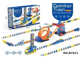Zestaw Klocków Domino Tor Wyścigowy Samochodzik Pętla 360° Lokomotywa Winda Zestaw Klocków Domino Tor Wyścigowy Samochodzik Pętla 360° Lokomotywa Winda