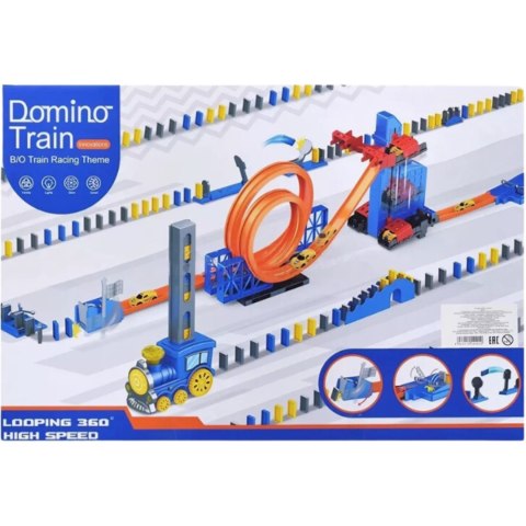Zestaw Klocków Domino Tor Wyścigowy Samochodzik Pętla 360° Lokomotywa Winda Zestaw Klocków Domino Tor Wyścigowy Samochodzik Pętla 360° Lokomotywa Winda