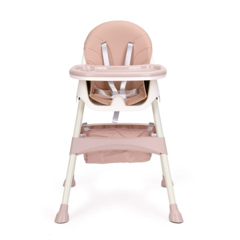 Fotelik krzesełko do karmienia 2w1 pasy 5 punktowe ECOTOYS pink Fotelik krzesełko do karmienia 2w1 pasy 5 punktowe ECOTOYS pink