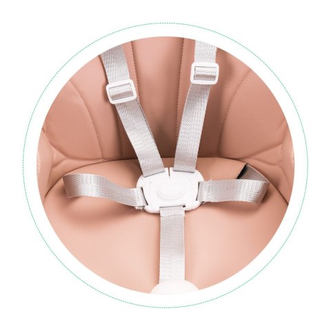 Fotelik krzesełko do karmienia 2w1 pasy 5 punktowe ECOTOYS pink Fotelik krzesełko do karmienia 2w1 pasy 5 punktowe ECOTOYS pink