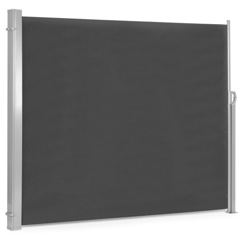 Składana markiza 300x180 cm boczna roleta parawan do ogrodu na taras antracyt Składana markiza 300x180 cm boczna roleta parawan do ogrodu na taras antracyt