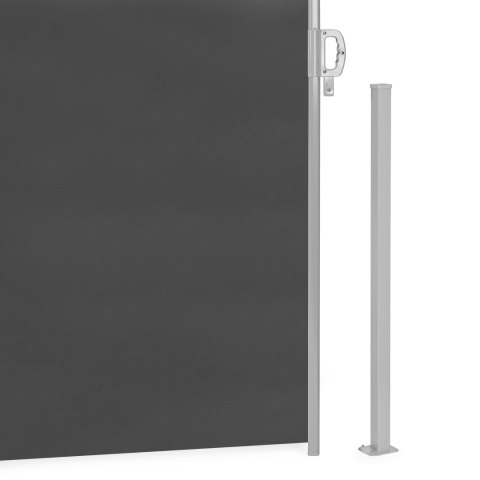 Składana markiza 300x180 cm boczna roleta parawan do ogrodu na taras antracyt Składana markiza 300x180 cm boczna roleta parawan do ogrodu na taras antracyt