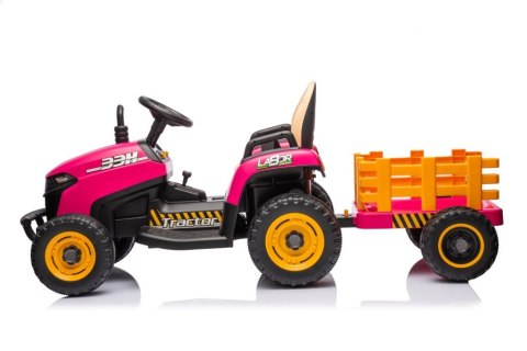 Traktor Na Akumulator BBH-030 Różowy Traktor Na Akumulator BBH-030 Różowy