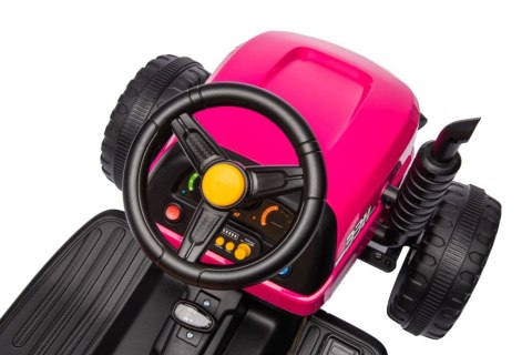 Traktor Na Akumulator BBH-030 Różowy Traktor Na Akumulator BBH-030 Różowy
