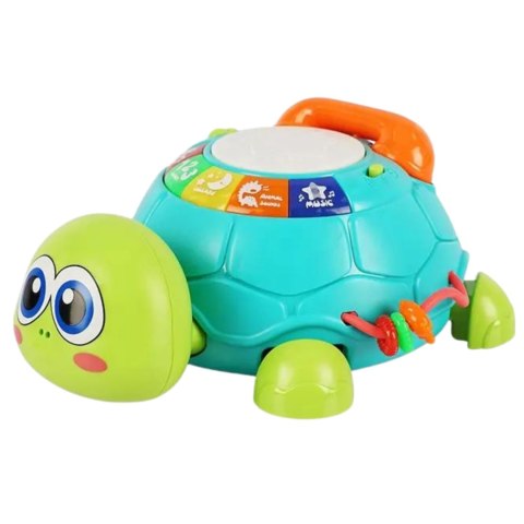 ŻÓŁW TELEFON BĘBENEK INTERAKTYWNY DŹWIĘKI MELODIE ŚWIATEŁKA CYFRY LITERKI ŻÓŁW TELEFON BĘBENEK INTERAKTYWNY DŹWIĘKI MELODIE ŚWIATEŁKA CYFRY LITERKI