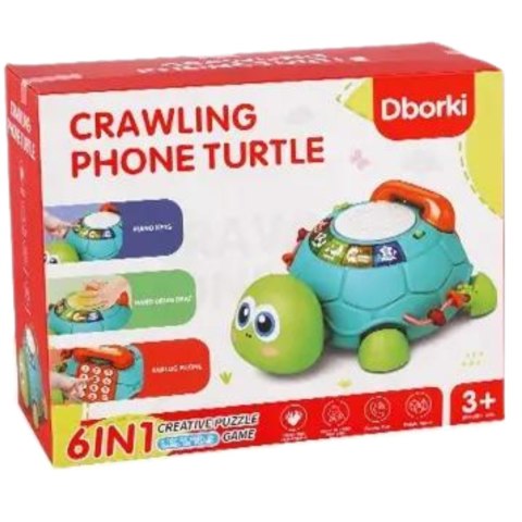 ŻÓŁW TELEFON BĘBENEK INTERAKTYWNY DŹWIĘKI MELODIE ŚWIATEŁKA CYFRY LITERKI ŻÓŁW TELEFON BĘBENEK INTERAKTYWNY DŹWIĘKI MELODIE ŚWIATEŁKA CYFRY LITERKI