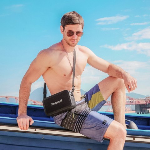 2w1 Bezprzewodowy głośnik Bluetooth Force Max 80W z funkcją Powerbank czarny 2w1 Bezprzewodowy głośnik Bluetooth Force Max 80W z funkcją Powerbank czarny