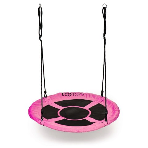 Huśtawka ogrodowa bocianie gniazdo 100cm ECOTOYS różowa Huśtawka ogrodowa bocianie gniazdo 100cm ECOTOYS różowa