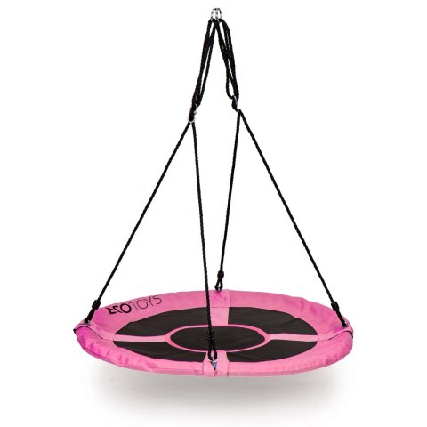 Huśtawka ogrodowa bocianie gniazdo 100cm ECOTOYS różowa Huśtawka ogrodowa bocianie gniazdo 100cm ECOTOYS różowa