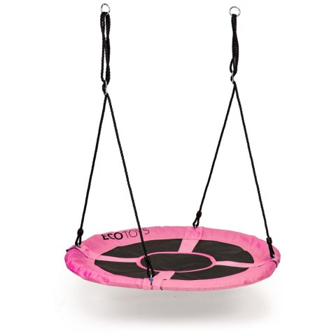 Huśtawka ogrodowa bocianie gniazdo 100cm ECOTOYS różowa Huśtawka ogrodowa bocianie gniazdo 100cm ECOTOYS różowa