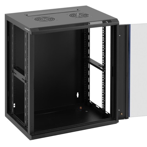 Szafa RACK serwerowa sieciowa wisząca 19'' 12U IP20 do 60 kg 54x39x62 cm CZARNA Szafa RACK serwerowa sieciowa wisząca 19'' 12U IP20 do 60 kg 54x39x62 cm CZARNA