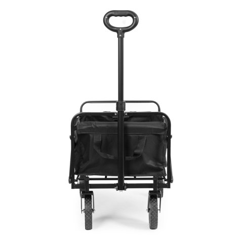 Wózek transportowy składany duży wózek ogrodowy plażowy czarny ModernHome Wózek transportowy składany duży wózek ogrodowy plażowy czarny ModernHome