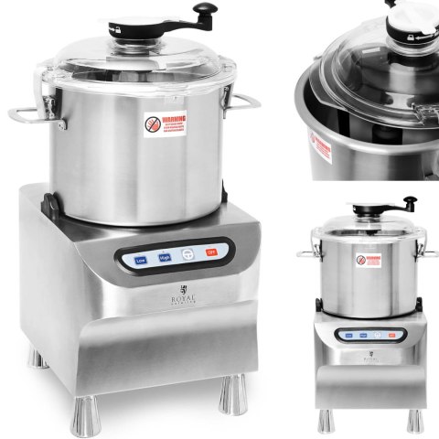 Kuter wilk gastronomiczny do siekania mielenia krojenia mięsa warzyw 12 l 1500/2200 obr./min 1500 W Kuter wilk gastronomiczny do siekania mielenia krojenia mięsa warzyw 12 l 1500/2200 obr./min 1500 W
