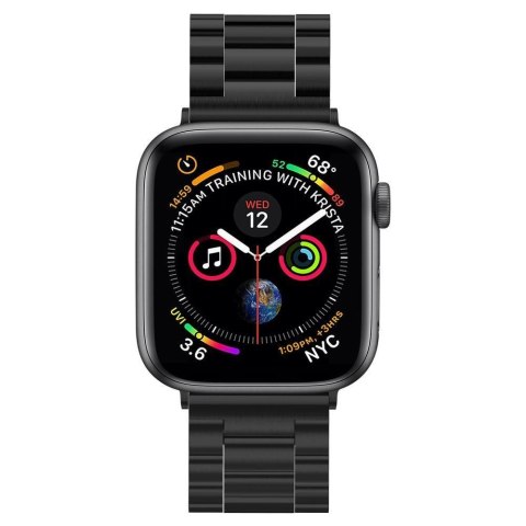 Pasek bransoleta stalowa Fit Band do smartwatch Apple Watch 4-8 / SE / Ultra czarna Pasek bransoleta stalowa Fit Band do smartwatch Apple Watch 4-8 / SE / Ultra czarna