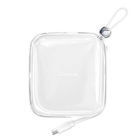 Powerbank 10000mAh JR-L005 z kablem do iPhone Lightning i portem USB-A biały Powerbank 10000mAh JR-L005 z kablem do iPhone Lightning i portem USB-A biały