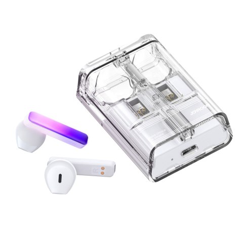 Słuchawki bezprzewodowe TWS IceLens Series ze światłami LED białe Słuchawki bezprzewodowe TWS IceLens Series ze światłami LED białe