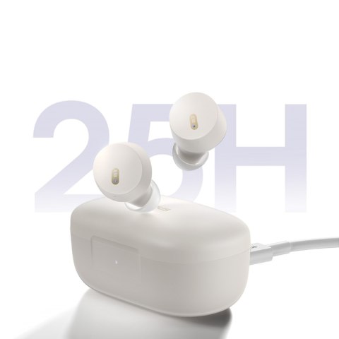 Słuchawki bezprzewodowe Bowie E18 TWS ENC IPX4 USB-C białe Słuchawki bezprzewodowe Bowie E18 TWS ENC IPX4 USB-C białe