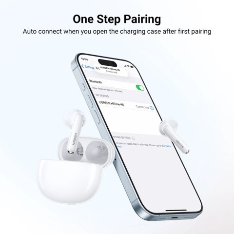 Słuchawki bezprzewodowe HiTune H5 TWS Bluetooth: 5.3 USB-C białe Słuchawki bezprzewodowe HiTune H5 TWS Bluetooth: 5.3 USB-C białe