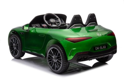 Auto Na Akumulator Mercedes AMG SL63 Zielony Lakierowany Auto Na Akumulator Mercedes AMG SL63 Zielony Lakierowany