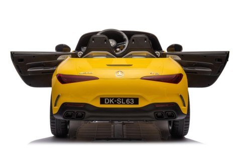 Auto Na Akumulator Mercedes AMG SL63 Żółty Lakierowany Auto Na Akumulator Mercedes AMG SL63 Żółty Lakierowany