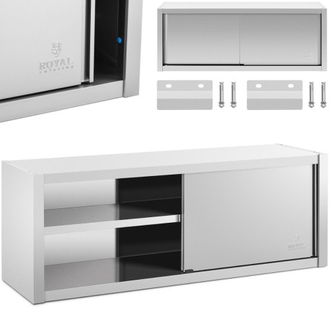 Szafa ścienna gastronomiczna z drzwiami przesuwanymi STAL 160 x 45 x 60 cm Szafa ścienna gastronomiczna z drzwiami przesuwanymi STAL 160 x 45 x 60 cm