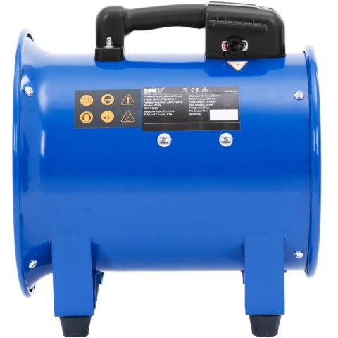 Wentylator dmuchawa przemysłowa budowlana z wężem 10 m 2700 m3/h śr. 280 mm Wentylator dmuchawa przemysłowa budowlana z wężem 10 m 2700 m3/h śr. 280 mm