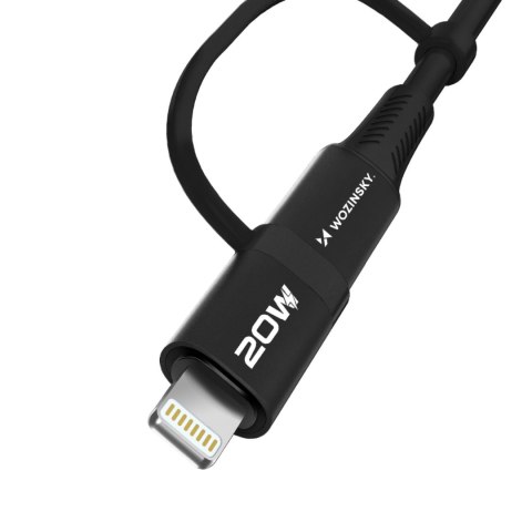 4w1 Uniwersalny kabel przewód 2x USB-C 1x USB-A 1x Lightning 60W 1m czarny 4w1 Uniwersalny kabel przewód 2x USB-C 1x USB-A 1x Lightning 60W 1m czarny