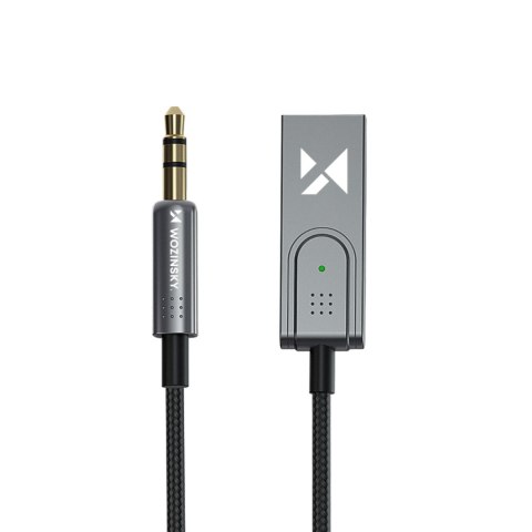 Adapter audio z odbiornikiem Bluetooth 5.3 i złączem AUX miniJack 3.5 mm i USB-A Adapter audio z odbiornikiem Bluetooth 5.3 i złączem AUX miniJack 3.5 mm i USB-A