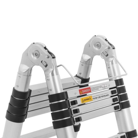 Drabina teleskopowa składana z aluminium 14 stopni 0.88-2.13/4.4 m Drabina teleskopowa składana z aluminium 14 stopni 0.88-2.13/4.4 m