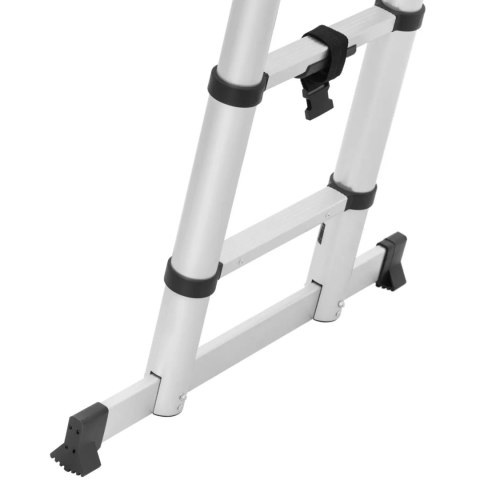 Drabina teleskopowa składana z aluminium 16 stopni 0.92-2.42/5 m Drabina teleskopowa składana z aluminium 16 stopni 0.92-2.42/5 m