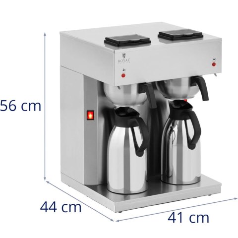 Ekspres do kawy przelewowy gastronomiczny 2 termosy 2 l 2 x 1900 W Ekspres do kawy przelewowy gastronomiczny 2 termosy 2 l 2 x 1900 W