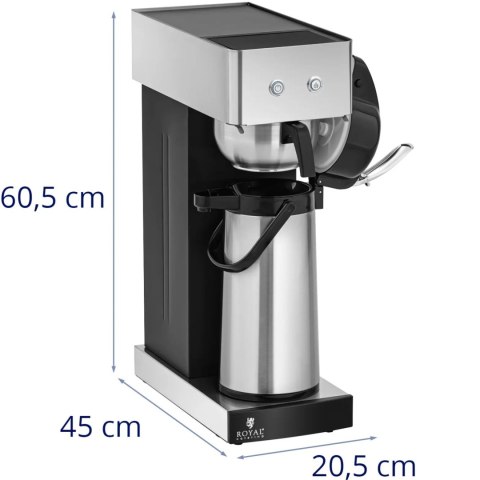 Ekspres do kawy przelewowy gastronomiczny z termosem 2.2 l 1900 W Ekspres do kawy przelewowy gastronomiczny z termosem 2.2 l 1900 W