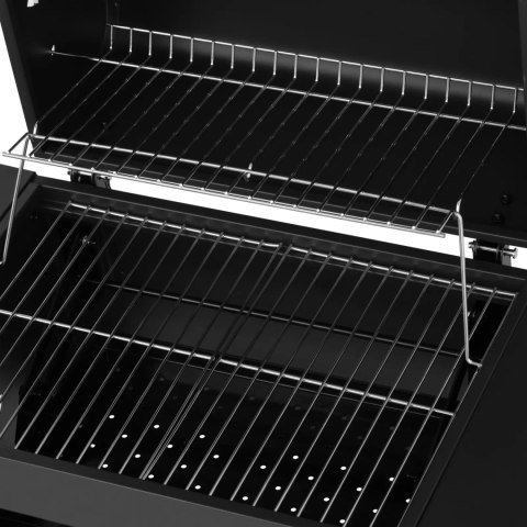 Grill węglowy z wędzarnią 2 półki STAL Grill węglowy z wędzarnią 2 półki STAL