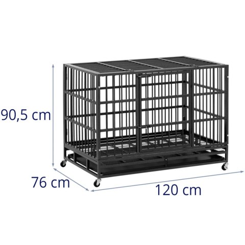 Klatka transportowa dla psa zwierząt na kółkach 120 x 76 x 90.5 cm Klatka transportowa dla psa zwierząt na kółkach 120 x 76 x 90.5 cm