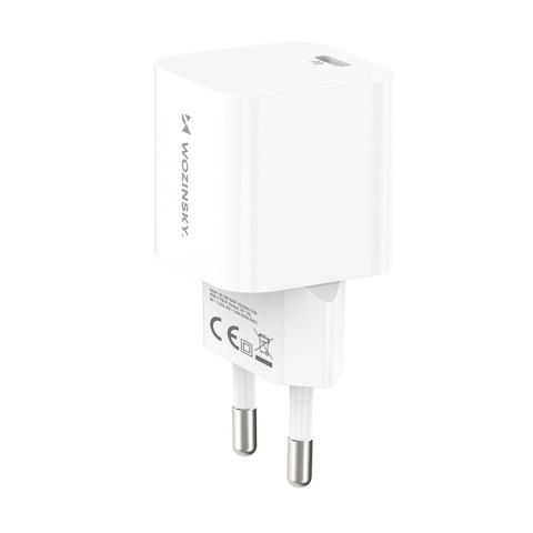 Ładowarka sieciowa 100-240V PD USB-C 20W biała Ładowarka sieciowa 100-240V PD USB-C 20W biała