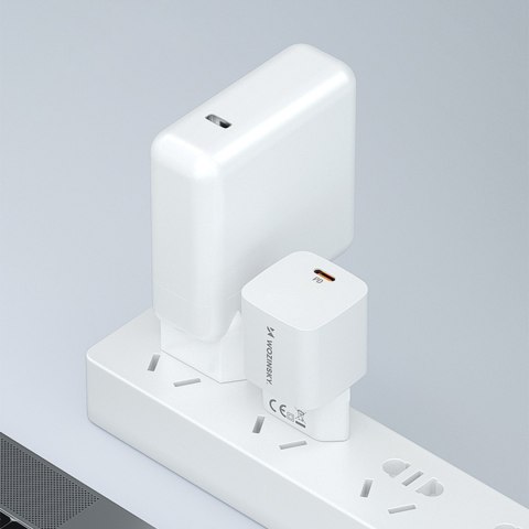 Ładowarka sieciowa 100-240V PD USB-C 20W biała Ładowarka sieciowa 100-240V PD USB-C 20W biała